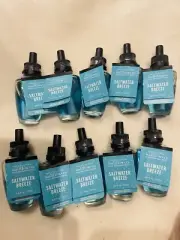 10x New Bath & Body Works Wallflowers Saltwater Breeze Diffuser Refill Bulbs