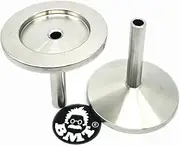bmotiontech Versatile 1/4" OD Gas Tube to KF25 Flange Adapter Tube fit 1/4" Double Ferrule (2pcs, KF25,1/4" tube)