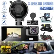 170° WiFi Dash Cam Recorder Car Camera HD 1080P Car DVR Front/Rear/Inside Video