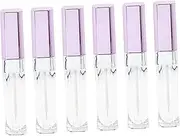 Ipetboom 6pcs Empty Eyelashes Dispenser Perfume Mini Spray Bottle Glitter Lip Gloss Lip Gloss Tubes Clear Mascara for Eyelashes Volume Cream Eyelash Mascara Empty Mascara Tube Abs Purple