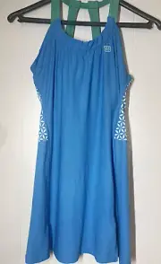 New Women’s Wilson Tennis Built in Bra Blue White Guts & Glamour Dress Small