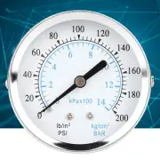 0-14kg/cm 0-200psi Scale Pressure Gauge 1/8NPT Back Connection❀