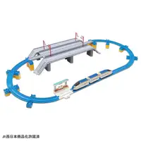 在飛比找Funbox Toys優惠-PLARAIL 多美火車 W7系北陸新幹線-鐵路道路組合橋組