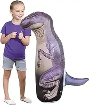 [brooksnaji] Inflatable Punch Bag for Children, Dinosaurs, Dinosaur Punch Bag, Inflatable Toddler Boxing Bag, Toddler Training Tool, 37 Inch Cartoon Boxing Toy for Children