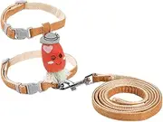 GREENADSCAPE Cute Cat Harness Small Pet Harness Kit Cat Leash Kit Traction Rope Comfortable for Walking