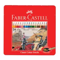 在飛比找Yahoo奇摩購物中心優惠-德國 Faber-Castell美術生指定用品 24色油性色