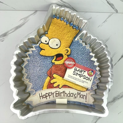 1990 Vintage Wilton THE SIMPSONS Bart Simpson Happy Birthday 2105-9431 Cake Pan