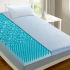 Mattress Topper Twin XL Size 3 Inch Zoned Gel Memory Foam with Bonus Breathab...