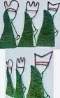 VINTAGE K-MART “TRIM A TREE” COLLECTION “THREE KINGS” MEDAL/TURF 36”~NOS~RARE