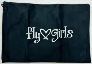 New Black Flys Fly Girls Mesh Ski Snowboard Goggles Soft Case Pouch 9 x 6 in.