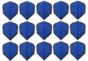 5 Sets Harrows Dimplex Standard Dart Flights - Ships Tracking - Metallic Blue