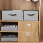 Fabric Storage Container Clothing Drawer Organizer Capacity Stackable Box