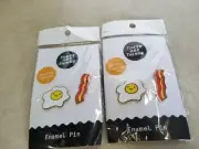 Lot of 10 - These Are Things Enamel Pins - Bacon & Egg