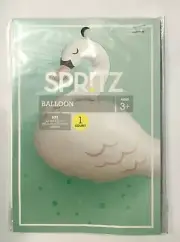 SPRITZ SWAN FOIL BALLOON 27" With Inflation Straw! MIP! Birthdays Baby Shower!!