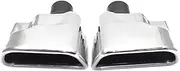 1 Pair Exhaust Tip Compatible For Chevrolet Captiva Exhaust Tip Stainless Steel Muffler Tip Car Exhaust Compatible For Captiva