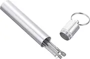 ASAKKURA 1 Set Portable Ear Cleaning Kit Stainless Steel Ear Spoon Tools Silver