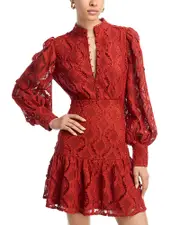 Aqua Wavy Lace Dress - Exclusive