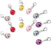 [VILLFUL] Create Unique Jewelry 24pcs Pearl Design Lobster Clasp Charms Diy Necklace Bracelet Earring Add-ons