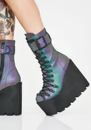 [Club Exx] Prism Reflective Traitor Boots