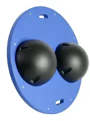CanDo Balance Board, 16" Diameter Wobble/Rocker Board with 2 Balls