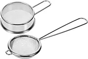 Stainless Steel Mesh Flour Sifter Baking Strainer Small Flour Sifter Easy Hang Hook