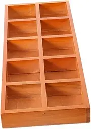 ARTIBETTER 1Pc Wooden Multifunctional Storage Box Compartment Desktop Organizer for Home Office School Storage Container for Stationery Plants Cosmetics
