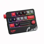 Rocker Knob Programmable Macro Custom Keyboard RGB 17 Key Hot-Swappable Numer...