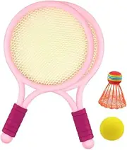 NAMOARLY 1Set Badminton Set Durable Racket Birdies for Play Skid Handle for Easy Handling Leisure for Boys Over Years Old