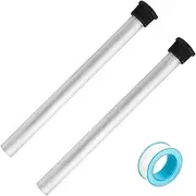2 Pack RV Water Heater Anode Rod - 9.25"L x 3/4" NPT Thread Magnesium Rod for Suburban and Mor-Flo with Seal Teflon Tape Camper Water Tank Rinser