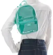 UGG Women Dannie II Mini Backpack Clear Plush Fleece Sherpa Tide Pool TPD NEW