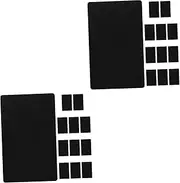 COHEALI 2sets Stylish Aluminum Business Card Blanks Flash Engraving Ready Aluminum Name Cards for Professional Use 12pcs*2