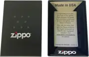 Zippo Marble Arabesque Black Gold Etching Regular Case Oil Lighter Japan