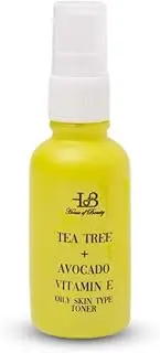 HOUSE OF BEAUTY Tea Tree and Avocado Toner with Vitamin E for Oily Skin Toner, PH Balancer Helps in Absorption of Serums and Oils, Chemical Free (Size: 30ML)