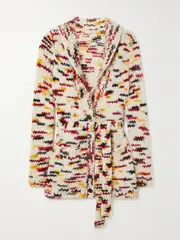 [Gabriela Hearst] Gabriela Hearst - Hopkins Belted Space-dyed Cashmere Cardigan - Cream - x small x small Cream