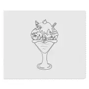 2 x 'Ice Cream Sundae With Fruit' Lens Cleaning Cloths (LC00021211)