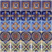 40 Mexican Talavera TILES Ceramic 6x6" Stairs Backsplash # 501