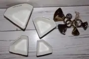 New Tri-Coastal Design Kitchen Bride Diamond Measuring Spoons & Cups Bridal Show
