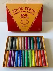 VINTAGE AN-DU-SEPTIC BINNEY & SMITH DUSTLESS CHALK 24 COLORS UNUSED