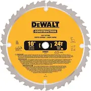 DEWALT 10-Inch Miter/Table Saw Blade, ATB, Thin Kerf, 5/8-Inch Arbor, 24-Tooth (DW3112)