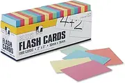 Pacon Blank Flash Cards, Assorted Colors, 2 x 3 Inches, Pack of 1000