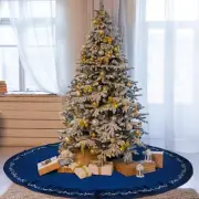 HyDren 72 Inch Velvet Christmas Tree Skirt Christmas Tree Skirt Gold Bronzing...