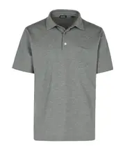 Z Zegan Short Sleeved Half-Buttoned Polo Shirt IT46 Gray