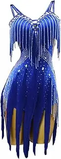 [JRUIA] Women's Professional Latin Dance Dresses High-End Tango Dancing Outfit Cha Cha Ballroom Competition Dancewear
