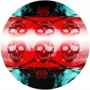 Slipmat Pad for 12" Turntable LP DJ Record Player Pirate JOLLY ROGER ABSTRACT