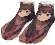 [QMNVBDS] Little Woman in Anime Socks Ankle Length Socks Casual Short Socks for Women Men Low Cut Sports Socks Running Socks No Show Socks Ankle Socks Athletic Socks Workout Socks, Style, One Size
