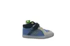 [05940] Clarks Juggle IT INF Boys Kids Denim Blue Wide Shoes