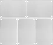 KALLORY 5pcs Yard Garden Signs Blank Stainless Steel Sign Blank Plates DIY Outdoor Signage for Engraving Sublimation and Embossing