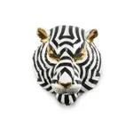 Lladro Tiger Mask, Black - Gold