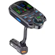 USB Car Bluetooth Quick Charger Adapter Wireless FM Transmitter Audio MP3 Player