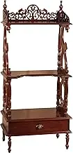 Solid Wood Made Walnut Finish W65xDP41xH150 cm Sized ?tag?re